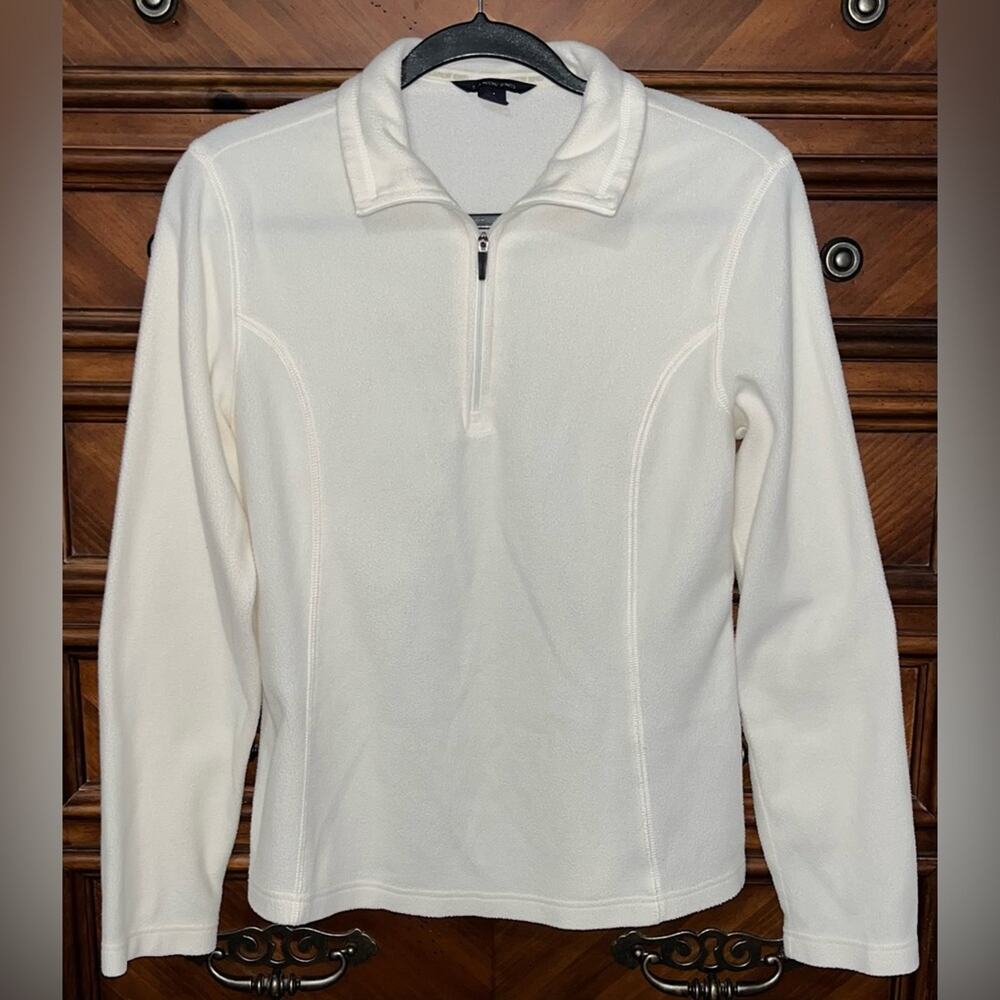 NWOT! Lands End Women's Quarter-Zip Fleece Pullover 19”